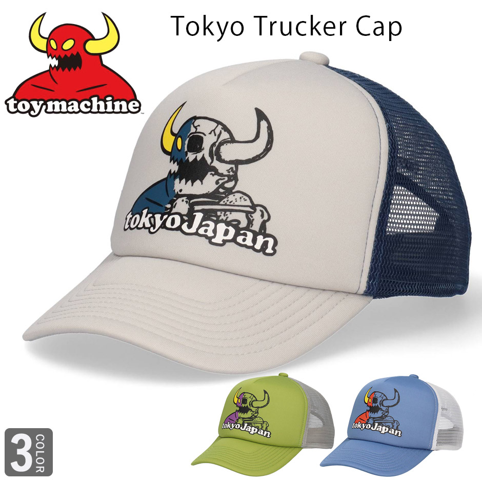 Tokyo Machine Hat TOY MACHINE(トイマシーン) TOKYO メッシュ キャップ 帽子 東京 ジャパン スケーター スケボー アメカジ ブランド ...