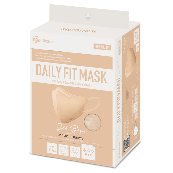 ＤＡＩＬＹ ＦＩＴ ＭＡＳＫ 立体 ふつうサイズ 30枚入 RK-F30S アイリスオーヤマ｜insair-y｜02