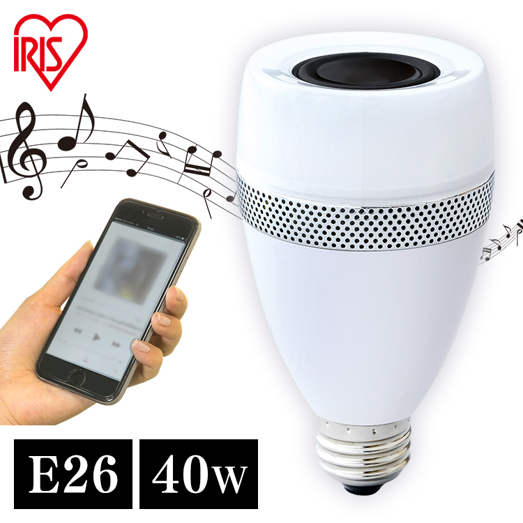 IRIS OHYAMA led電球 e26 60w相当 led照明器具 広配光 led 電球