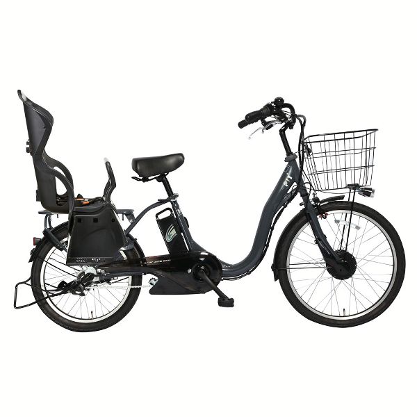 電動自転車 (100％完成納品) PELTECH（ペルテック） 後チャイルドシート付電動アシスト自転車 前24／後20内装3段 TDH-408LP-BE-8AH (代引不可)(TD)｜insair-y｜04