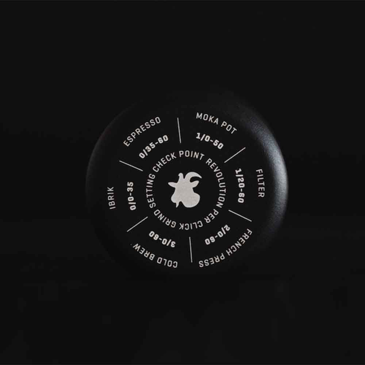 コーヒーグラインダーコーヒーミル挽き目調整手引きミル速く挽けるハンドミルエスプレッソおしゃれモダンアルココーヒーミルARCOブラックGOATSTORY 