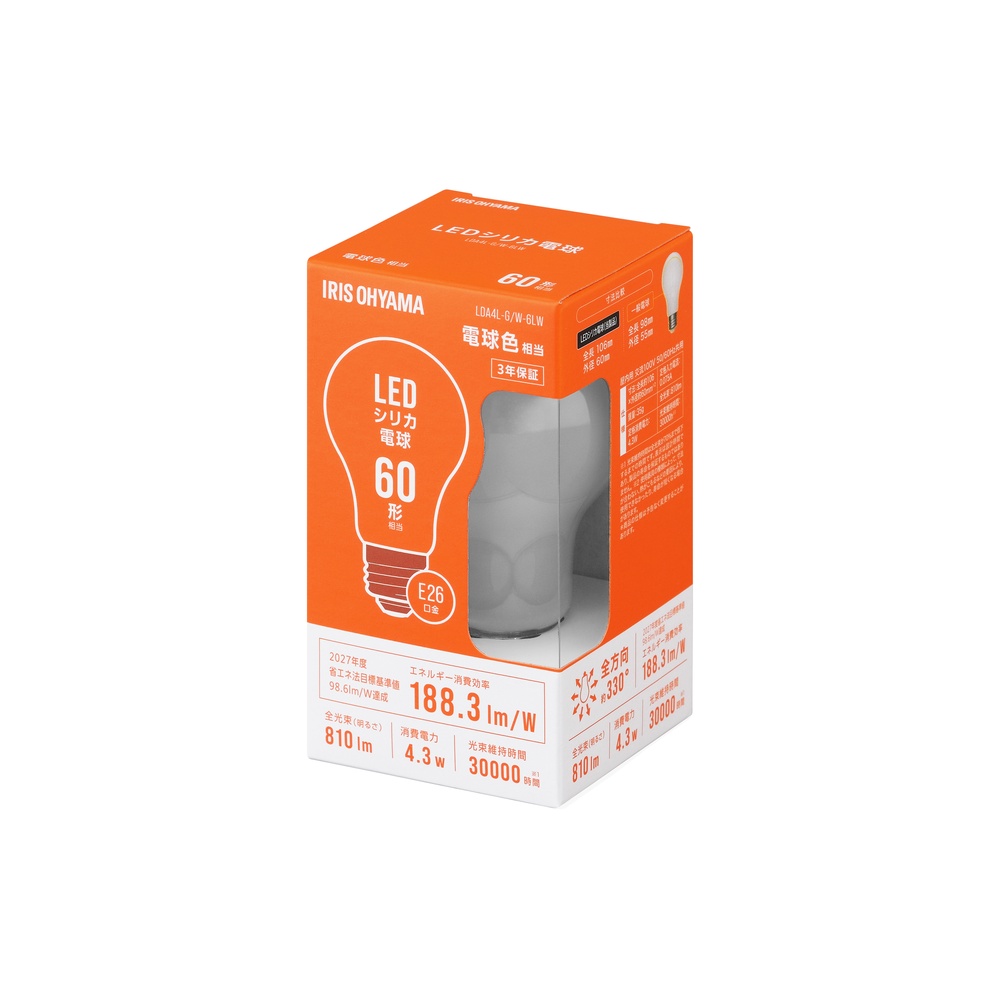 IRIS OHYAMA（アイリスオーヤマ） led電球 e26 60w 60形相当 led照明