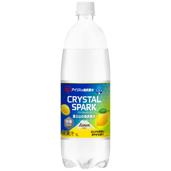 IRIS OHYAMA 炭酸水 1L 12本 レモン プレーン 強炭酸水 炭酸
