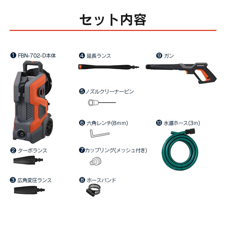 IRIS OHYAMA（アイリスオーヤマ） 高圧洗浄機 家庭用 掃除 クリーナー