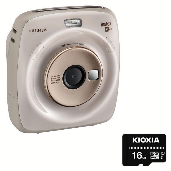 チェキスクエア instax SQUARE SQ20 マイクロSDカード 16GB セット (D