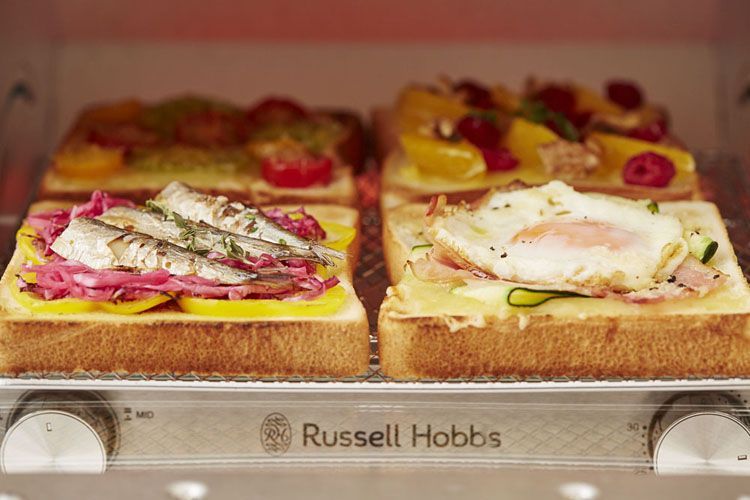 ラッセルホブスrussellhobbsイギリスおしゃれかっこいい新生活ギフト贈り物一人暮らしラッセルホブスRussellHobbsオーブントースターパン4枚正規販売店 