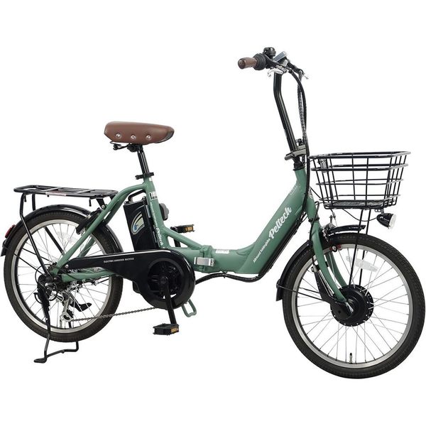 PELTECH電動自転車ノーパンク20型アルミ折り畳みフル装備 電動自転車 電動アシスト自転車 ペルテック PELTECH ノーパンク