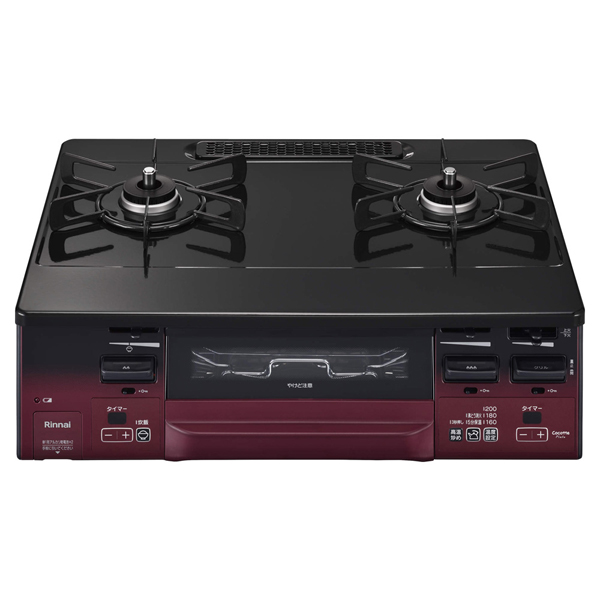 ガスコンロ 2口 キッチン家電 水無両面焼ガステーブル 都市ガス/LPG KG66VAGL KG66VAGR リンナイ 2口コンロ 両面焼グリル 水無しグリル ココットプレート ワイドごとく グリルタイマー 据え置き型 お手入れ簡単 油汚れなし ニオイ軽減 Rinnai 送料無料 リンナイ（Rinnai） ガスコンロ 2口 キッチン家電 水無両面焼ガス