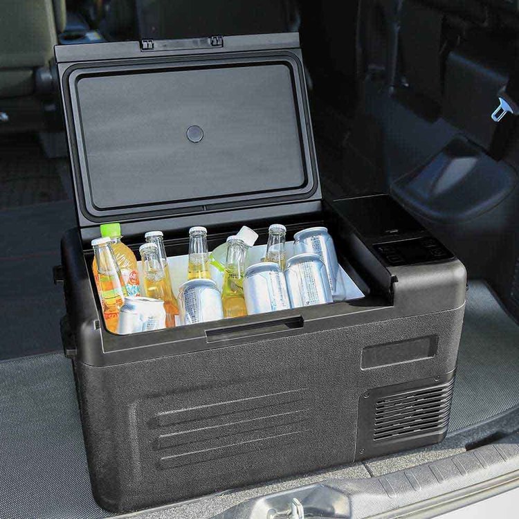 車載冷蔵冷凍庫 コンパクト冷蔵庫 22L ブラック VS-CB122 : ウエノ電器