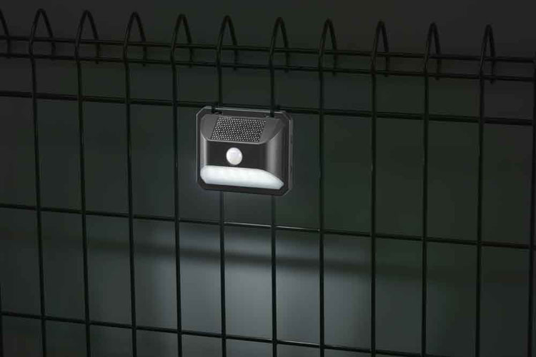 センサーライトウォールライト防水人感明暗ソーラー防犯屋外150ルーメン簡単取り付けLEDソーラーウォールライト150lmオーム電機 