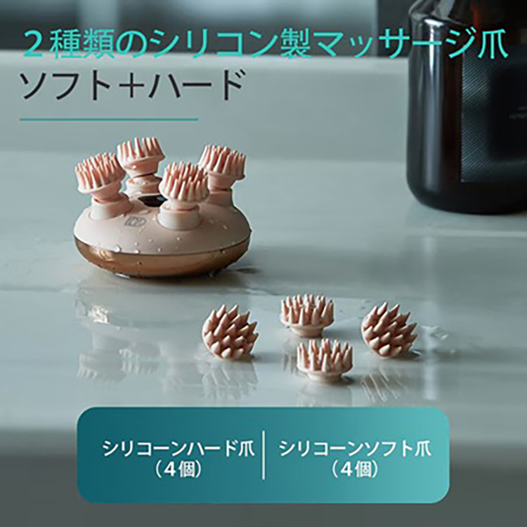 PHILIPSヘッドケアヘッドスパ頭皮ブラシ頭皮マッサージマッサージ防水防塵軽量設計PPM1301DGミニヘッドケアブラシPHILIPS 