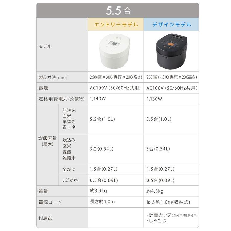 IRIS OHYAMA ＼目玉価格／炊飯器 5合炊き IH炊飯器 5.5合