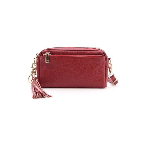 ショルダー レザー ミニ ポシェット 斜めがけ 牛革 スマホポシェット シンプル 上品 トレンド タッセル カジュアル おしゃれ 本革 コンパクト 無地 |  | 05