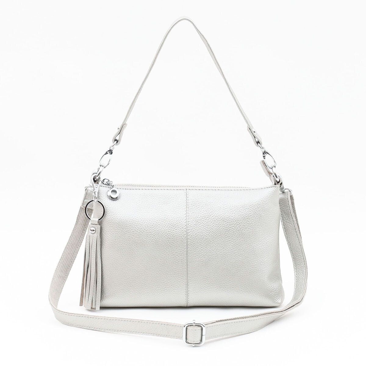 ショルダーバッグ レザー ミニ ポシェット 斜めがけ 2way 牛革 シンプル 上品 トレンド タッセル カジュアル おしゃれ 本革 コンパクト 無地 スマホ 母の日 | COOCO | 12