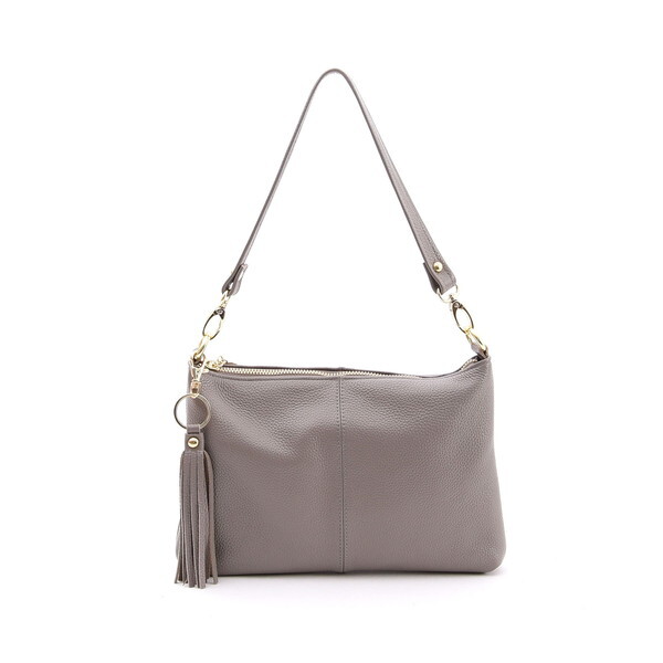 ショルダーバッグ レザー ミニ ポシェット 斜めがけ 2way 牛革 シンプル 上品 トレンド タッセル カジュアル おしゃれ 本革 コンパクト 無地 スマホ 母の日 | COOCO | 06