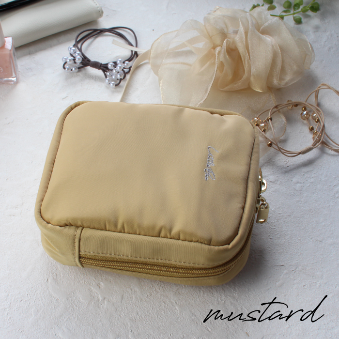 ポーチ 化粧ポーチ ミニポーチ コスメポーチ 小物入れ メイクポーチ ポーチ トラベル 旅行 可愛い コンパクト バッグインバッグ スクエアポーチ | リルビー | 09