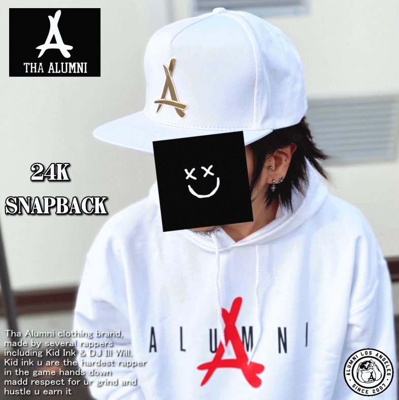 Tha Alumni Clothing アルムナイ クロージング 24K SNAPBACK 24K スナップバック ユニセックス、フリーサイズ