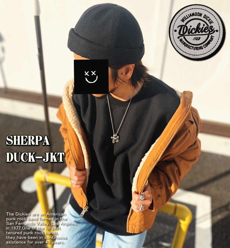 在庫処分】 Dickies ディッキーズ SHERPA LINED HOODED DUCK JACKET 