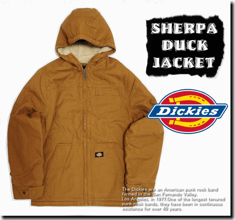 Dickies ディッキーズ SHERPA LINED HOODED DUCK JACKET ボア ダック