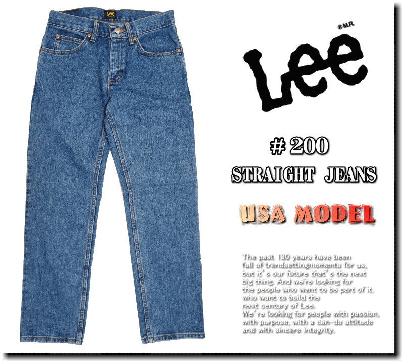 【在庫処分】 Lee リー #200 REGULAR FIT STRAIGHT JEANS 200 