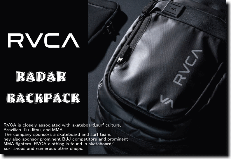 米国モデル】 RVCA ルーカ RADAR BACKPACK ルーカ レイダー バックパック 大容量リュック :  radarbackpack-black : INSIZE - 通販 - Yahoo!ショッピング