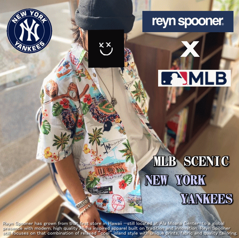 夏物処分】 Reyn Spooner レインスプーナー MLB SCENIC NEW YORK