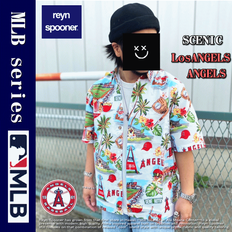 夏物処分】 Reyn Spooner レインスプーナー MLB SCENIC Los Angeles