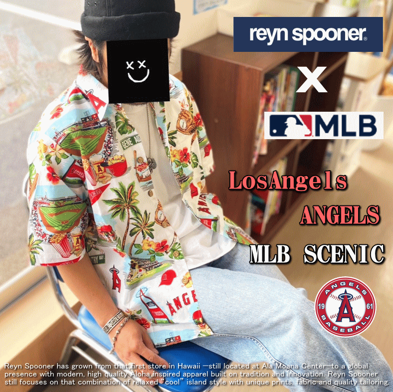 【夏物処分】 Reyn Spooner レインスプーナー MLB SCENIC Los