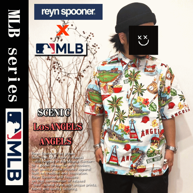 夏物処分】 Reyn Spooner レインスプーナー MLB SCENIC Los Angeles