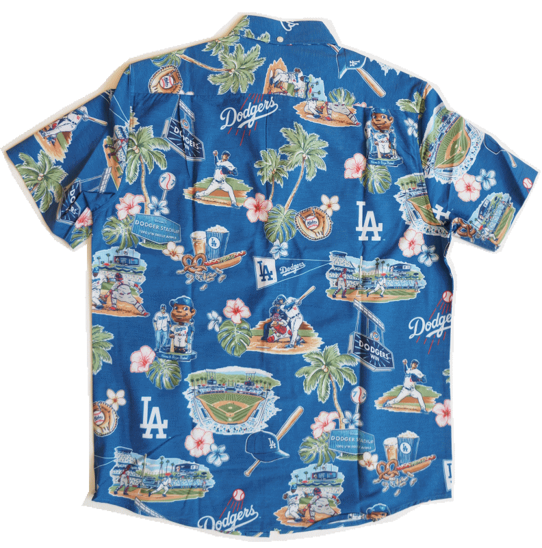 ロサンゼルス　ドジャース　レインスプーナー　アロハシャツ　MLB公式 Reyn Spooner レインスプーナー MLB SCENIC Los Angeles DODGERS