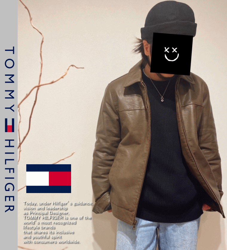 Tommy Hilfiger FAUX LEATHER JACKET トミー ヒルフィガー