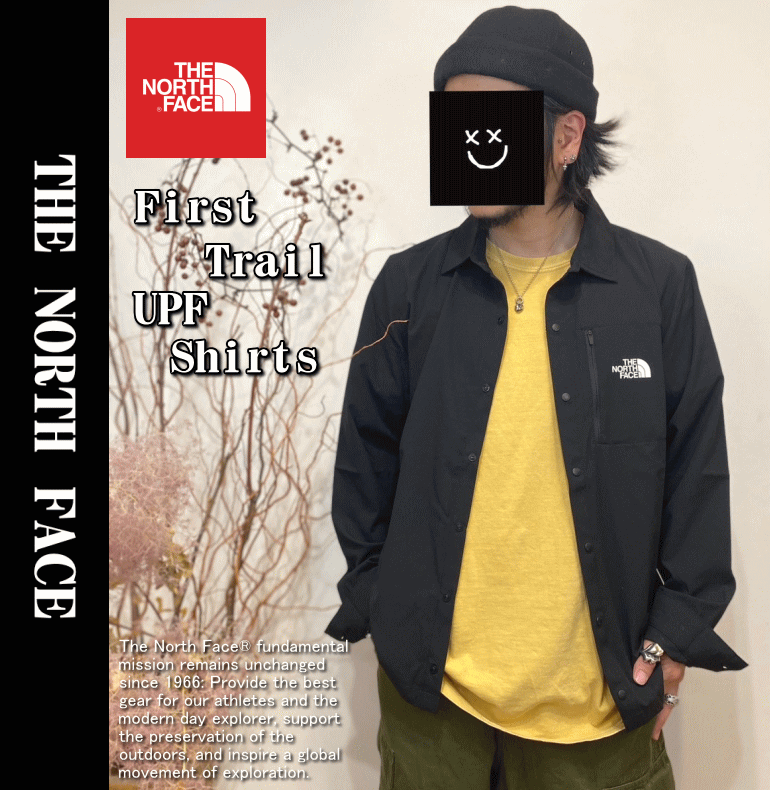 【在庫処分】 【取り扱い店舗限定】 THE NORTH FACE ザ ノースフェイス First Trail UPF Shirt 防水加工 日避け加工  長袖シャツ NF0A7UH5 日本未発売