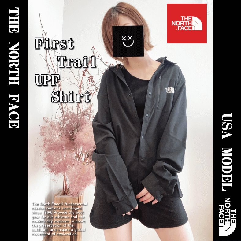 【在庫処分】 【取り扱い店舗限定】 THE NORTH FACE ザ ノースフェイス First Trail UPF Shirt 防水加工 日避け加工  長袖シャツ NF0A7UH5 日本未発売