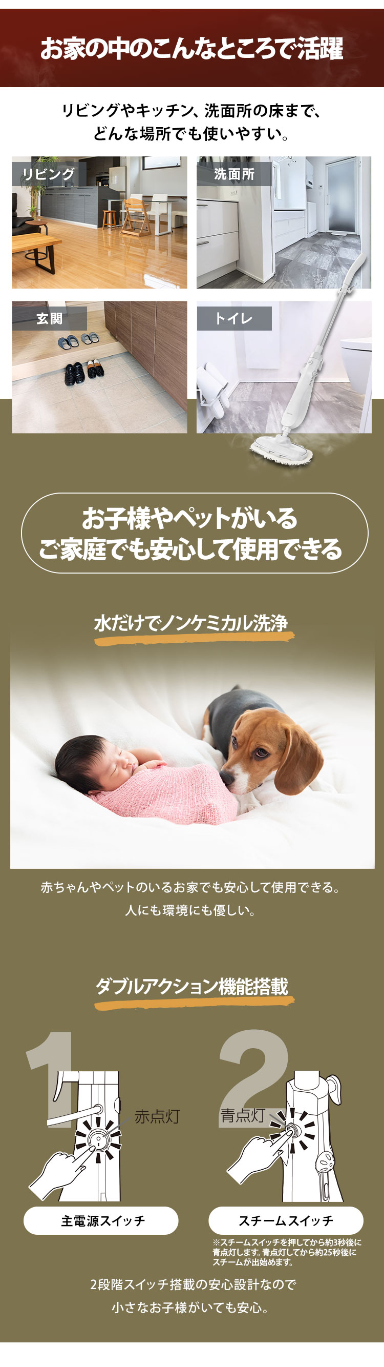 Deerma スチームクリーナー 本体 Deerma スチームクリーナー 本体