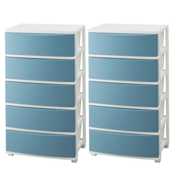 IRIS OHYAMA（アイリスオーヤマ） チェスト 完成品 おしゃれ 白 2個