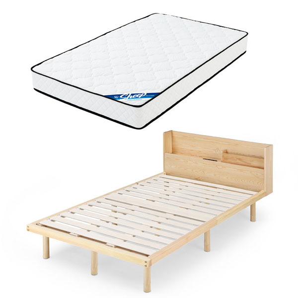 IRIS OHYAMA（アイリスオーヤマ） ベッド セミダブル マットレス付き