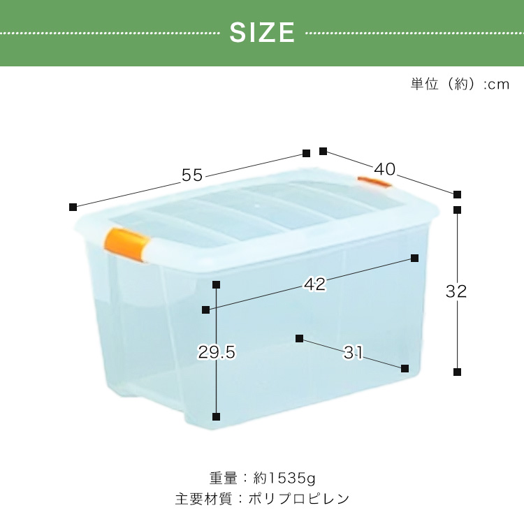 IRIS OHYAMA（アイリスオーヤマ） 衣装ケース プラスチック ロック TB