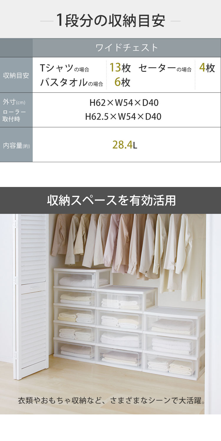 IRIS OHYAMA（アイリスオーヤマ） チェスト 3段 奥行40 完成品 タンス