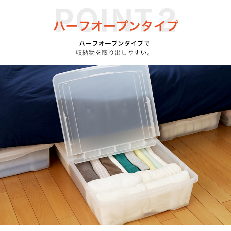 IRIS OHYAMA（アイリスオーヤマ） 衣装ケース プラスチック ベッド下