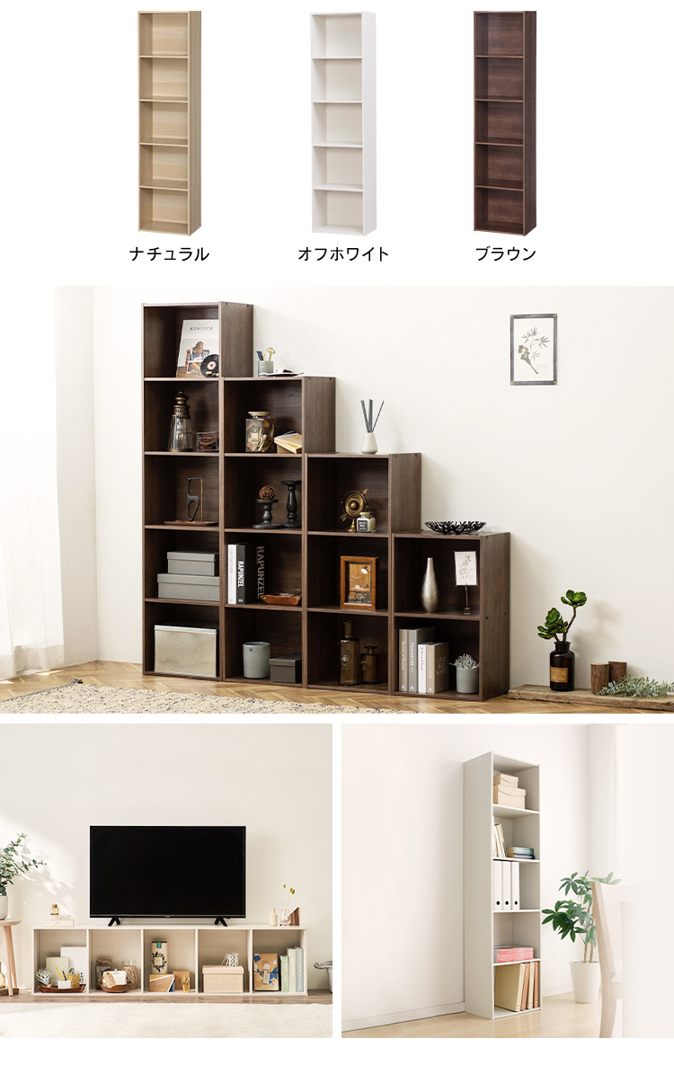 IRIS OHYAMA（アイリスオーヤマ） カラーボックス 収納 5段 収納棚 棚