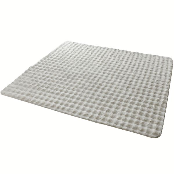大きめ カーペット ラグマット ふわもこ グレー 160×200 488 B01 ラグ カーペット 130×190 1.5畳 滑り止め 冬用 ラグマットホット