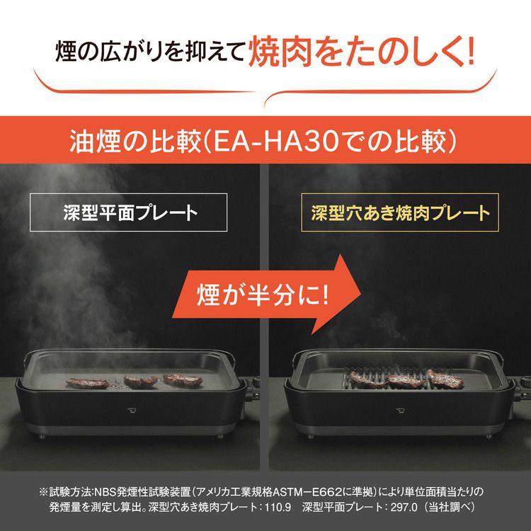 象印 ホットプレート 焼肉 大型 チャコール EA-HA30-HZ (D