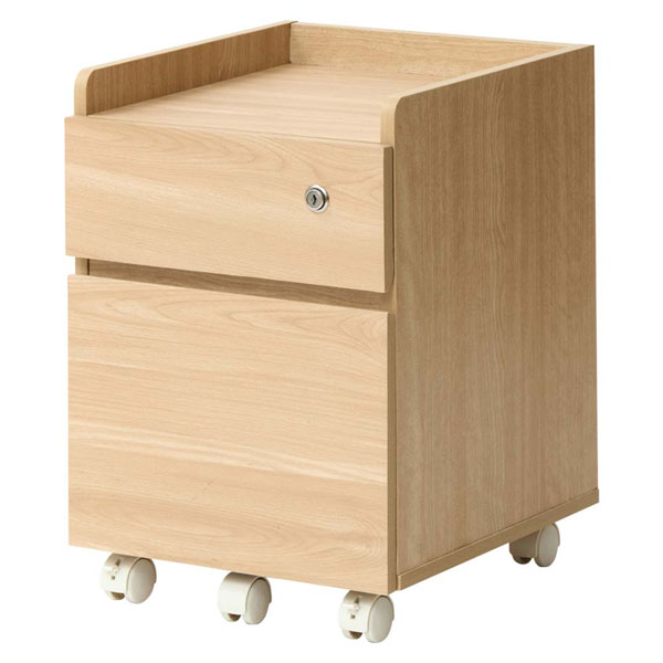 デスクワゴン キャビネット キャスター付き サイドキャビネット