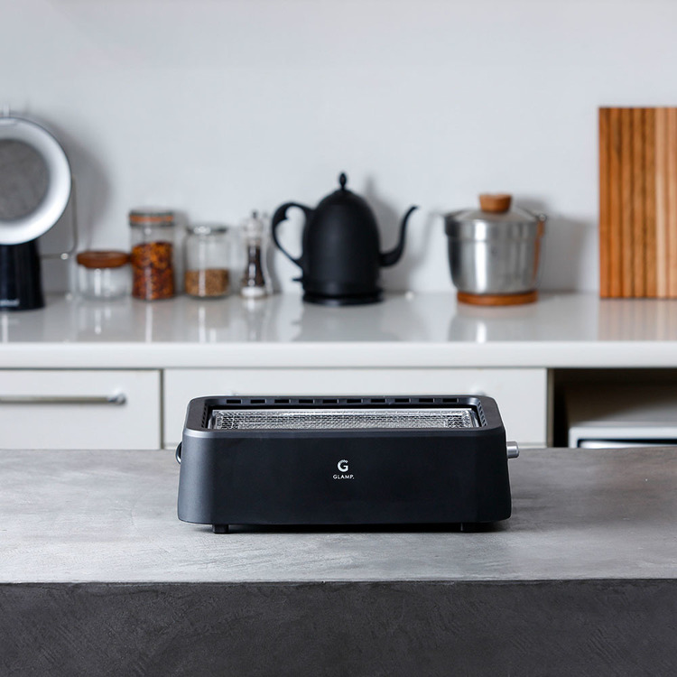 グリル 超少煙グリル GLAMP. GLAMP．超少煙グリル SG01-BK LIMON (B