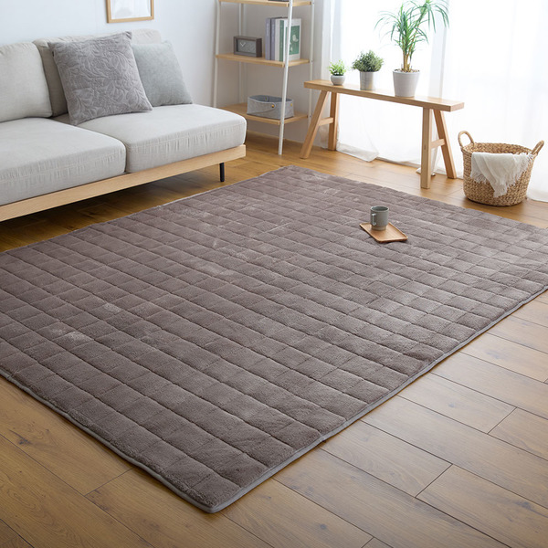 ラグ 洗える 185×240cm 北欧 冬 長毛 フランネル ロングパイル 吸湿