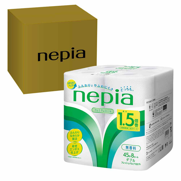 王子ネピア パルプ100% nepia プレミアム 無香料 8ロール まとめ買い