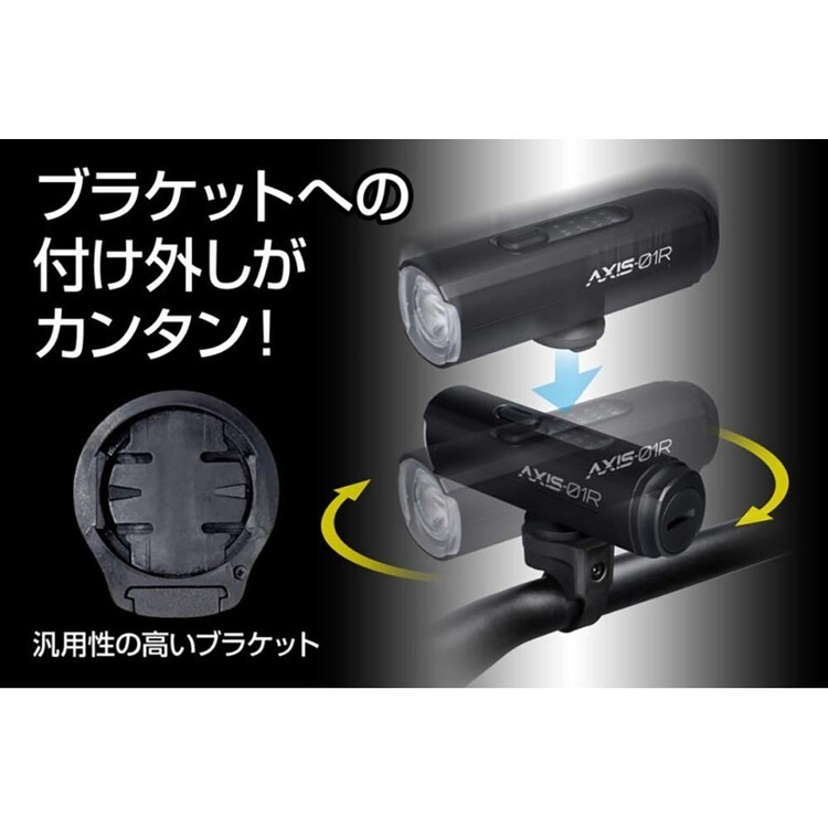 バイクライト ジェントス GENTOS LED 充電式 リチウムイオン電池 1500