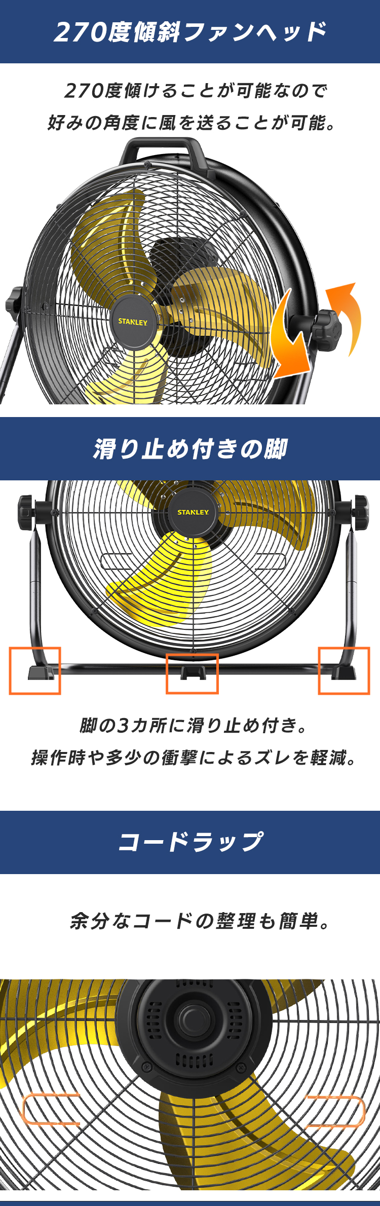 業務用扇風機 工場扇 50cm 床置き 大型扇風機 工業用扇風機 工場扇風機