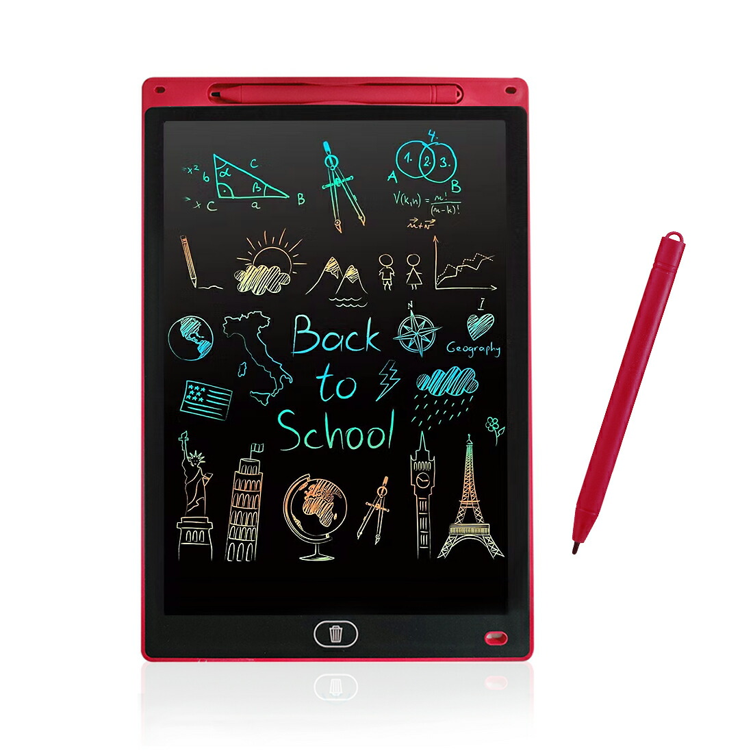 文字練習 子供 誕生日 入学式 大人気 プレゼント 繰り返し電子メモ お絵かきボード 知育玩具 12インチ 汚れない 伝言板 遊び 利用 大人用 薄型 ワンボタン |  | 04