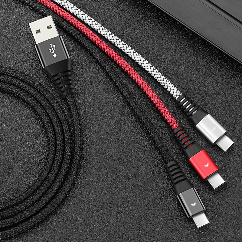 USB Type-Cケーブル 1本 データ転送 Type-C ケーブル 長さ 1.2m 高耐久 編み線2.1A充電ケーブル 2.1A出力対応 スマホ 急速充電 断線防止 高品質 スマートフォン |  | 11